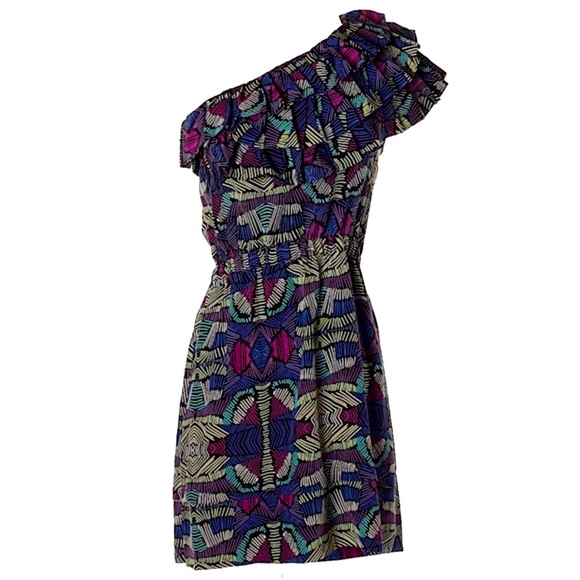 Anthropologie Dresses & Skirts - Anthropologie | Postella One Shoulder Ruffle Dress